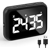 USB Rechargeable Loud Digital Kitchen Timer with Large LCD Display &amp; Adjustable Loud Alarm - Digital &amp; Egg Timer, Kitchen Timers for Cooking, Timer for Kids- Ideal Magnetic - Desk Timer