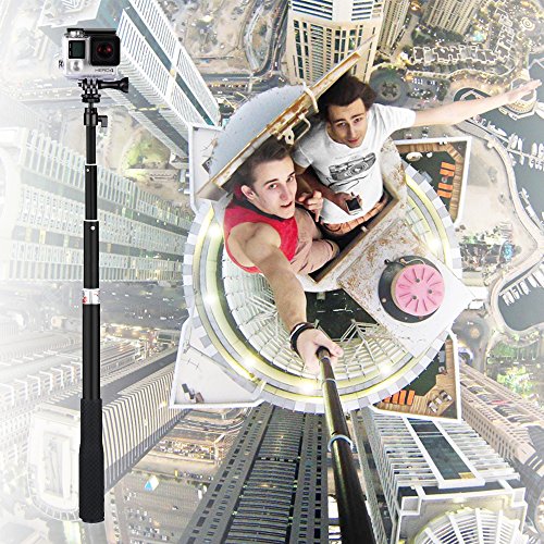 AxPower Light Aluminum Selfie Stick Monopod Telescope Pole with Tripod Stand for DJI OSMO Mobile 2 GoPro 4 5 6 7 and Cellphones