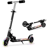 TENBOOM Scooter Toys for Kids Ages 6-12/3-5, Christmas Birthday Gifts for Girls Boys, Easy Folding Kids Scooter with 3 Levels Adjustable Handlebar