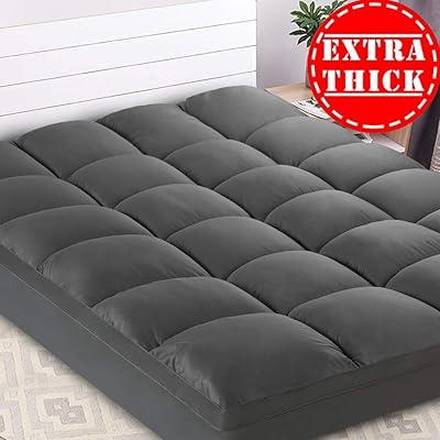KARRISM Extra Thick Cooling Mattress Topper, 400TC Pillow Top