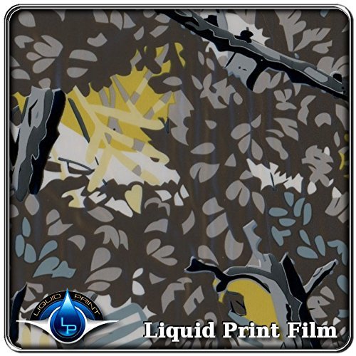 Hydrographics Film - Water Transfer Printing Film - Hydro Dipping - Film measurement is: 10 feet or 1 meter of film RC-350 - Bushlan Gray Camouflage