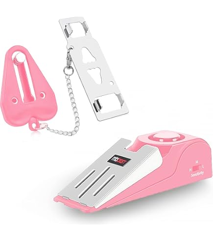 Alarma De Seguridad Para Puerta - Tope Portátil 80 DB, Antirrobo - Ideal Para Viajes, Hoteles Y Hogar