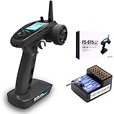 Flysky FS-GT5 6CH AFHDS RC Transmitter w/ FS-BS6 Receiver for RC Car Boat