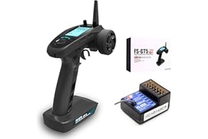 Flysky FS-GT5 6CH AFHDS RC Transmitter w/ FS-BS6 Receiver for RC Car Boat