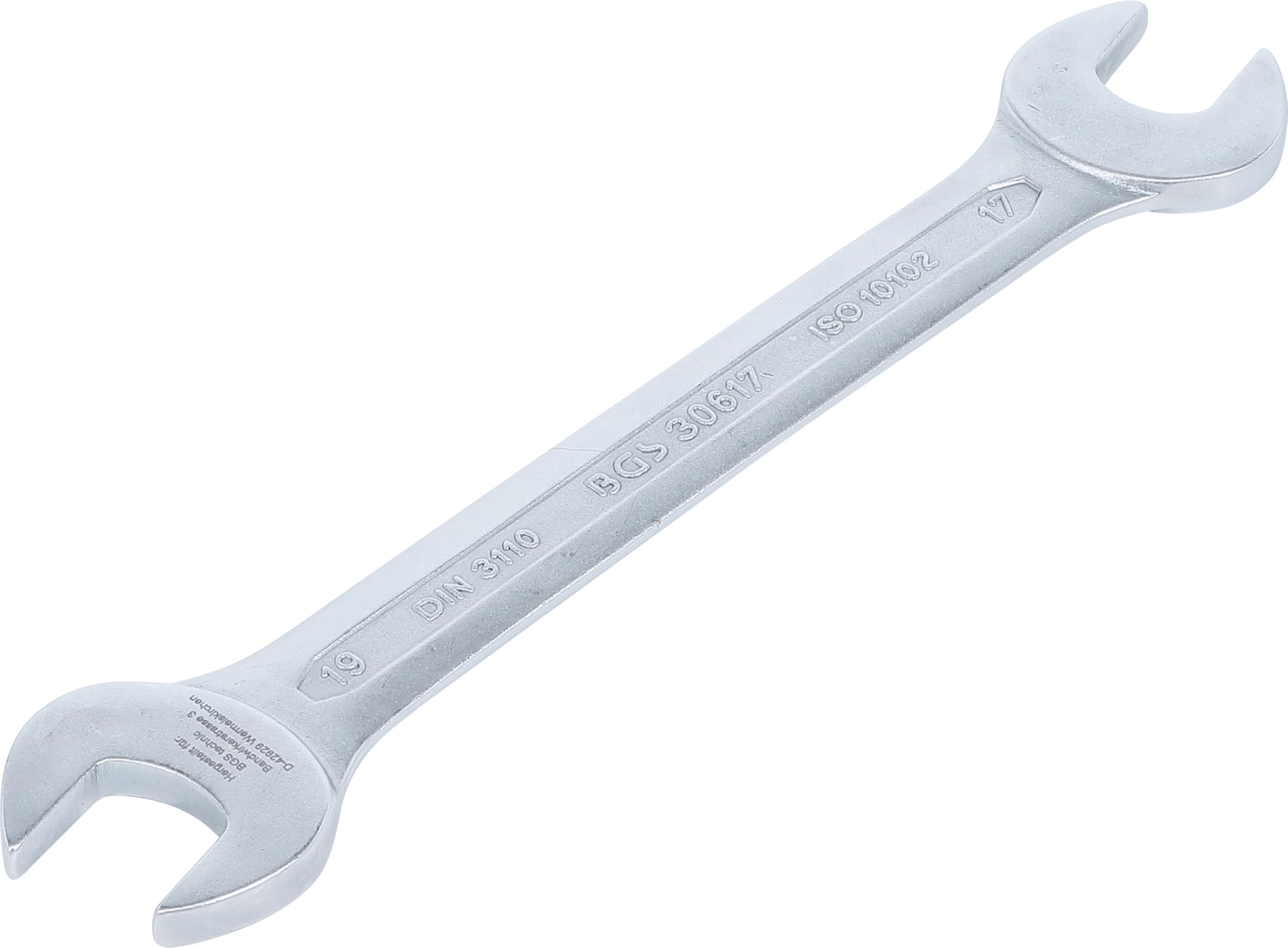 BGS 30617 | Double Open End Spanner | 17 x 19 mm