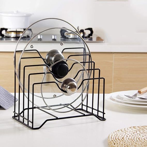 Küchengeschirr Organizer Ablage, Metall Eisen Küche Regal Teller Topf