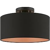 Livex Lighting, 45613-04, Sentosa, Medium Semi-Flush, Black