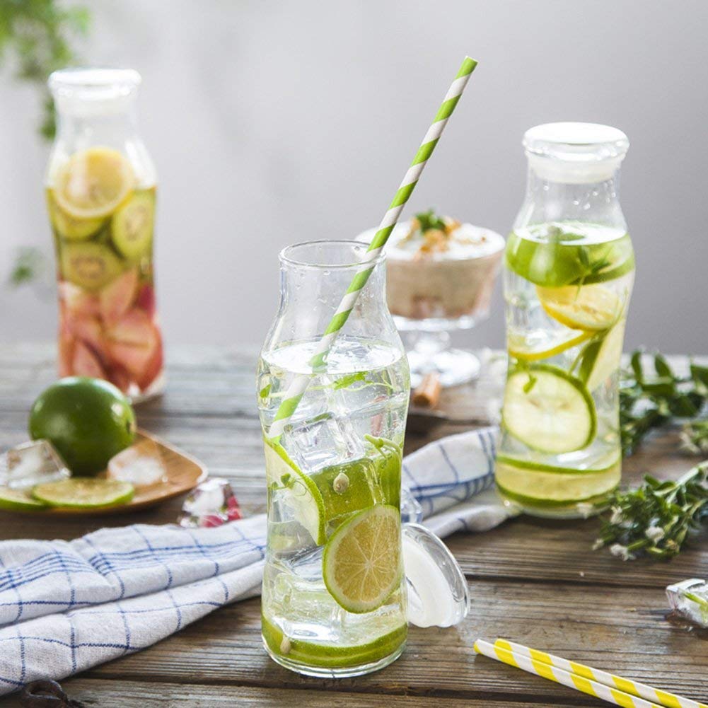 Teknub Paper Straw|150pcs Biodegradable Paper Straws Bulk|Environment-friendly Colorful Paper Drinking Straws for Juice,coffee,Soda|Wedding,Birthday,Party Supplies