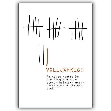 16 Geburtstagskarten 16er Set Cooler Glückwunsch Zum 18