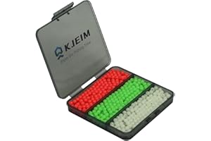 KJEIM Fishing Beads 6mm 8mm 10mm Glow in The Dark Bead Round Plastic Lure Rigging Catfish Rig Freshwater Saltwater for Fishing Rigs