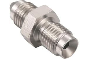 Podavelle 3AN Male to 3/8-24 Male Inverted Flare Stainless Steel Brake Adapter Fitting Connector