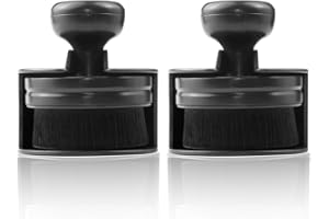 2 PCS Car Tire Shine Applicator Brush, Auto Tire Detail Brush, Portable Car Tire-Brushs with Seal Cover Design, High Density 