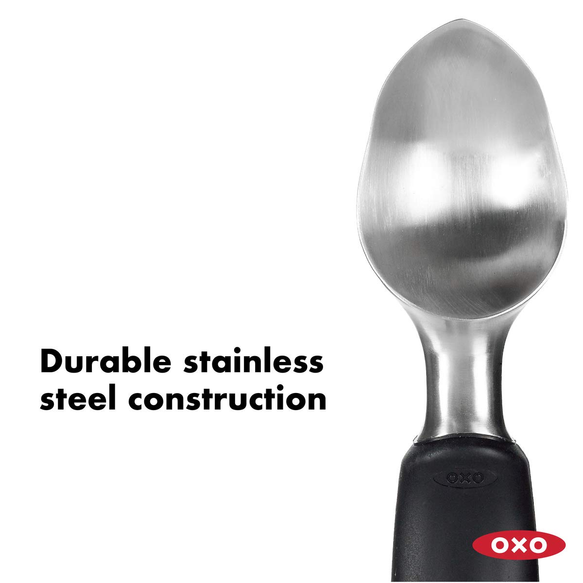 OXO 1191000 Good Grips Solid Stainless Steel Ice Cream Scoop, 8Inch