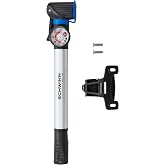 Schwinn Air Sport Mini Bike Pump, Foot to Floor or Hand Pump Option, Fits Schrader and Presta Valve Types, Easy-to-Carry Portable and Convenient Design, Bicycle Essentials for Easy Road Riding