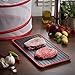 VonShef Defrosting Tray with Red Silicone Border Thaws Frozen Food Faster, Defrost Meat, Vegetables Quicker, No Electricity, No Chemicals, No Microwave