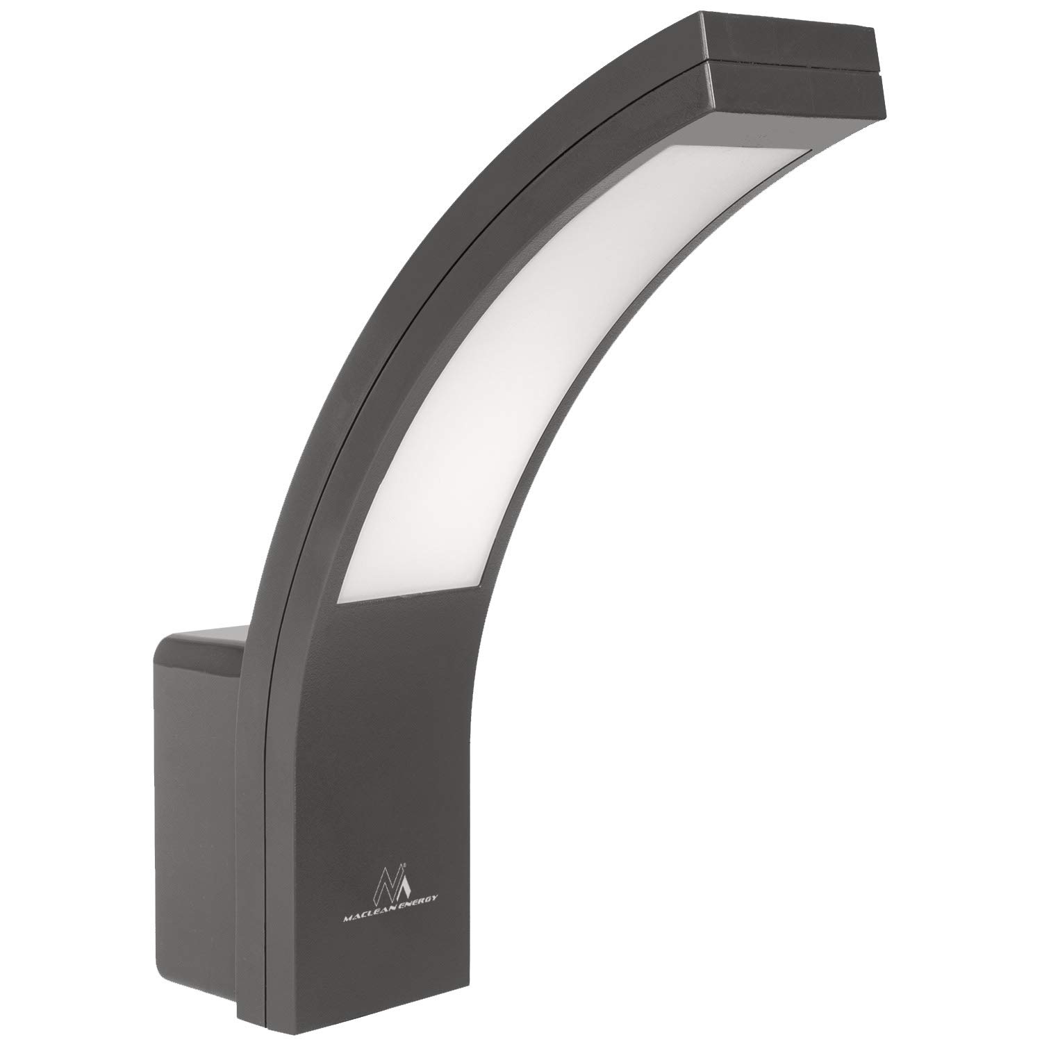 Maclean MCE343 Facade LED Lamp 800lm 10W IP54 Outdoor Wall Lamp Energy-Saving 4000K (Gray)