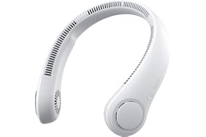 JISULIFE Portable Neck Fan, Hands-Free Bladeless, 5 Speeds, 4000 mAh Battery Operated Wearable Personal Fan, Twistable, Rechargeable, Gift for Women Men-Grey | Battery Operated Wearable Personal Fan, Twistable, Rechargeable Travel Essentials, Gifts f