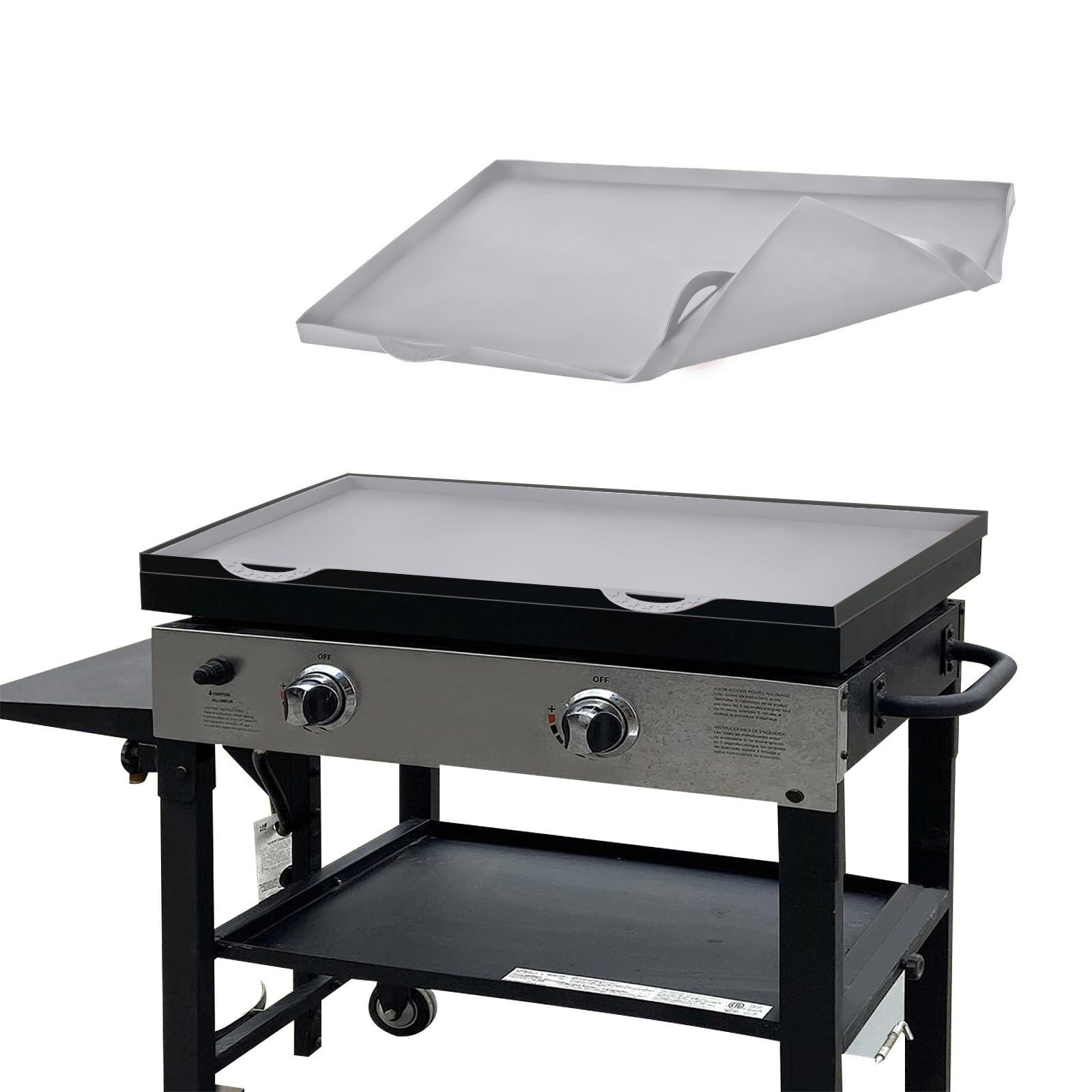 Photo 1 of HHSME 36" Silicone Griddle Mat for Blackstone, Heavy Duty Food Grade Blackstone Silicone Griddle Cover With Handle, 36 Inch blackstone griddle cover, Protect Your Griddle All Year