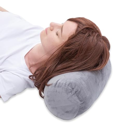 Chest Pillow Bamboo Navy Round Cervical Roll Cylinder Bolster