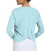 CHALLMOTI Long Sleeve Workout Tops for Women Athletic Shirts Split Back Running Hiking Quick Dry Sun Shirt UPF 50+