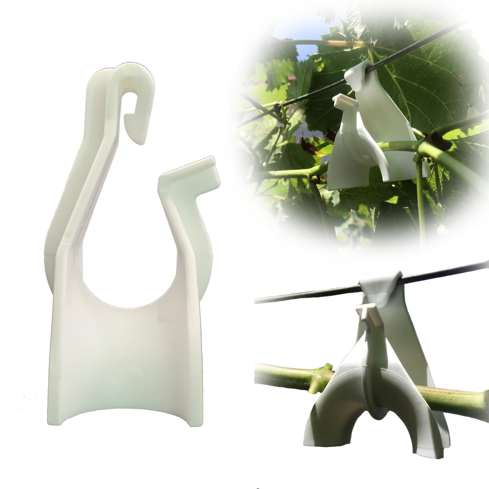 JEESHAN 10PCS Plastic Vine Hanging Hooks Plant Clips for Climbing Plants Hook Hanging Plant Holder Outdoor Plant Hanging Clips Plant Support ClipsClimbing Plants Vine Fixture Clips