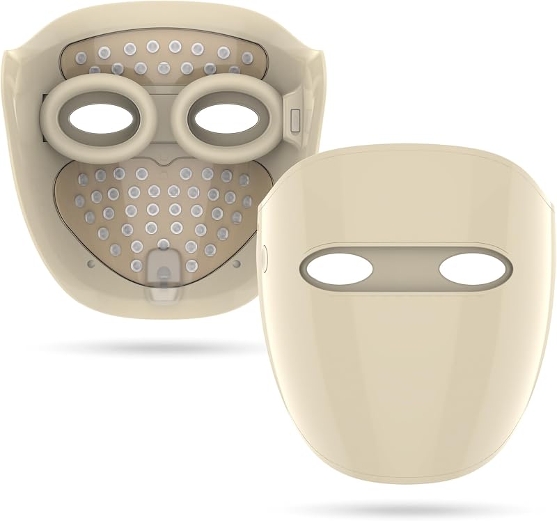 Alva - Lámpara de luz roja para la cara - Máscara facial LED - Máscara de luz roja con 3 modos - Terapia de luz roja con 220 diodos LED - Antiedad Skincare - Máscara facial con terapia de luz