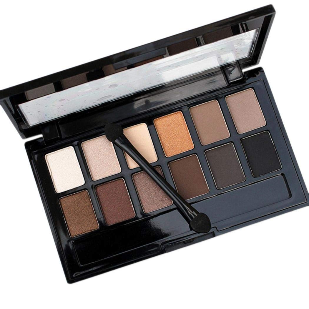 Xixini 12Colors Matte Glitter Lidschatten-Palette Lidschatten-Make-up-Kosmetik