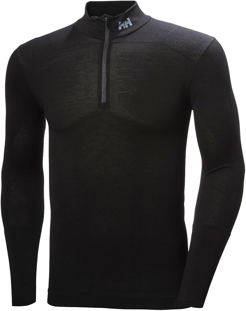 Helly Hansen Hh Lifa Merino Wool Seamless Baselayer 1/2 Zip Top: Amazon.co.uk: Clothing