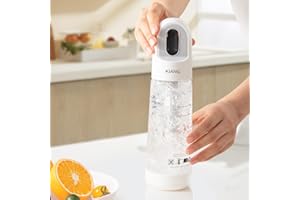 KIANG Soda Streaming Machine Water Carbonator - Sparkling Water Maker, Soda Maker, Carbonated Water Machine Compatible With 8 Grams Soda (CO2) Charger (not Included)-White