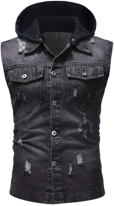 white denim vest mens