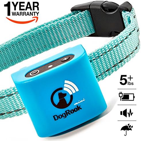 Small Dog Bark Collar Rechargeable For Tiny To Small Dogs (5+ lbs) with Short-Hair - Vibration No Shock Collar - Humane Anti Bark Training Device - Best No Bark Control Collar - Stop Barking Collar