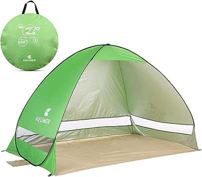 Amazon テント 2人用 キャンプテント ワンタッチ 防風防水 折りたたみ 収納バッグ付き アウトドア 通気性 アウトドア 公園 ビーチテント サンシェード フライシート レジャー ツーリング バーベキュー 耐水圧3000mm 登山 防災用 Winhot スポーツ アウトドア