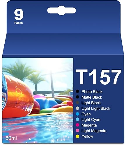 T157 Ink Cartridge Remanufactured T 157 157 Ink Cartridge Replacement For Epson Stylus Photo R3000 Printer(9-Pack