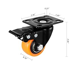 JULANG Light Duty Swivel and Brake Caster 1.5 inch