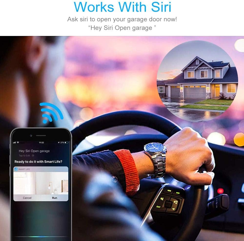 google home open garage door