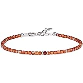 GAVU Beaded Bracelet for Women, Square Gemstone Crystal Bracelet for Women 3mm