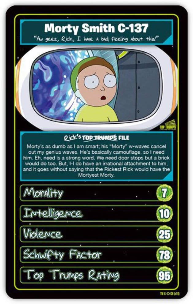 Top Trumps 31943 Specials Rick and Morty Card Game, Multi-Colour, for 3 years to 99 years, Multicolor, Medium - Image 3