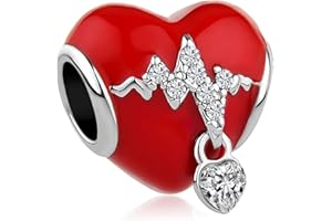 CharmSStory Forever and Always Arrow Through a Heart Charm Beads for European Bracelet