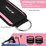Flintronic Ankle Straps for Cable Machine Adjustable Neoprene D-Ring view 4