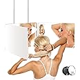 JANMPASK LED 3 Way Mirror for Self Cutting Mirror Vanity Barber Supplies Accessories 360 Makeup Mirror with Light Trifold to See Back of Head(White)