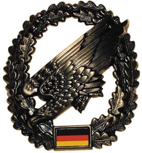 Abzeichen Bundeswehr Barett Fallschirmjäger Ausführung Metall: Amazon.de: Bekleidung