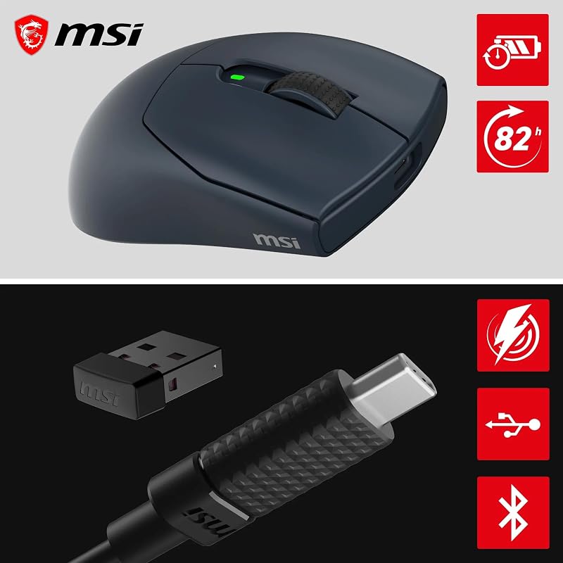 Forge 340 Wireless Navy Kabellose Gaming Maus