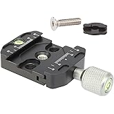 Replace Adapter with Arca-Swiss-Compatible Quick Release Clamp for Manfrotto rc2 Standard Tripod Ball Head Clamp Replacement Converter