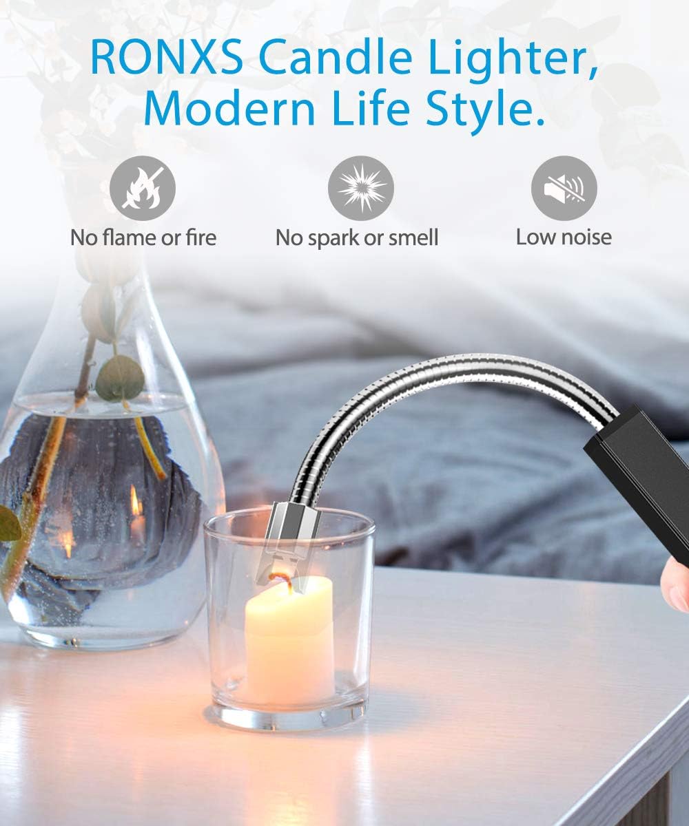 RONXS Lighters, Candle Lighter Electric Lighter Grill Lighter USB Lighter Plasma Lighter Rechargeable lighters for Candle Cooking BBQs Fireworks Camping, Multi-Color: Sports & Outdoors
