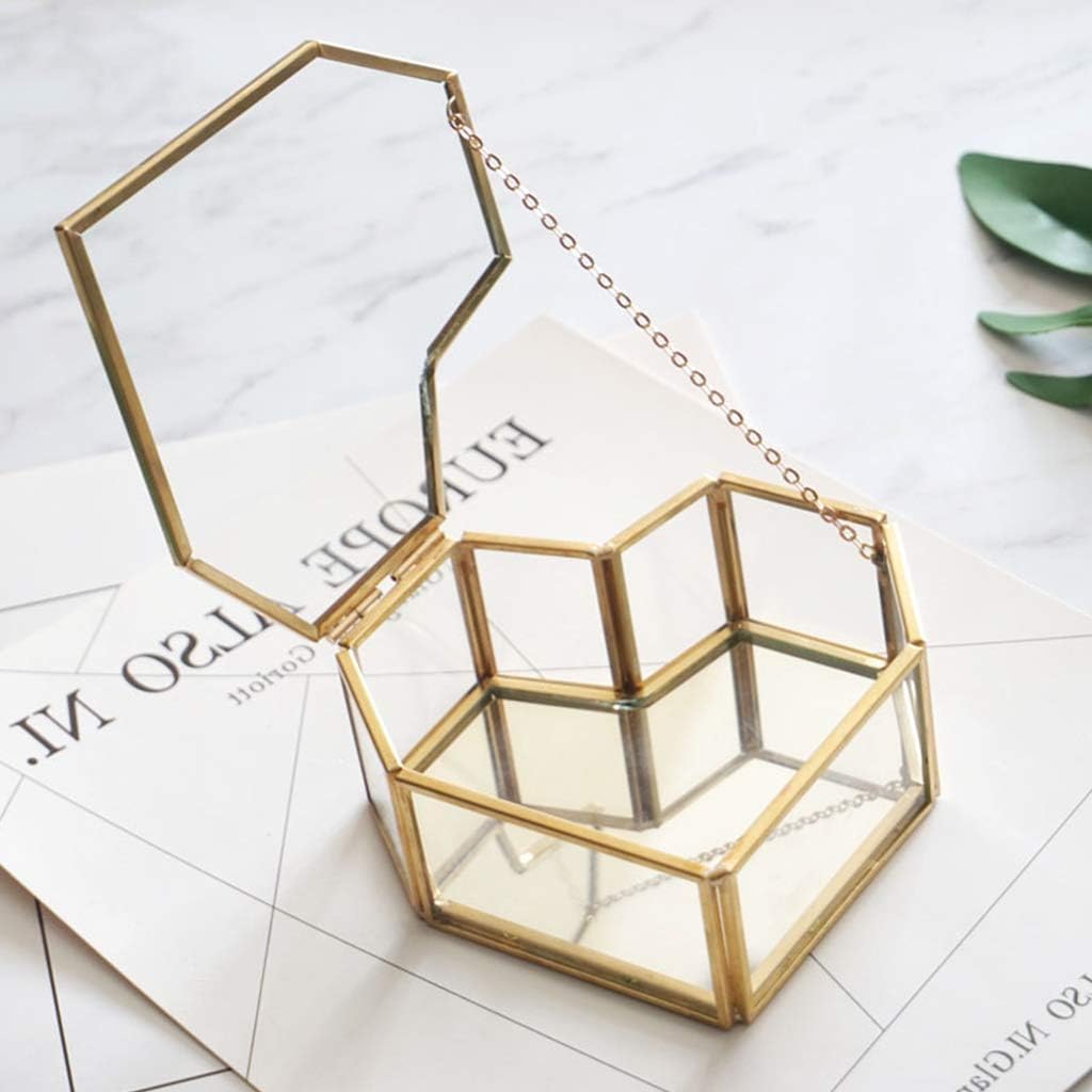 Terrarium - Anillo de cristal para boda: Amazon.es: Joyería