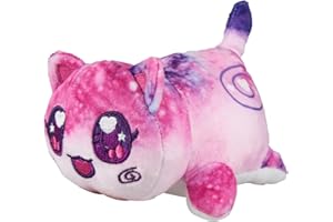 Womise Cat Stuffed Animal Plush,Cat Food Plushies Cat Mee Meow, Cute Anime Cartoon Cat Stuffed Animal Figure Toy Plush Pillow Gift for Kids and Festival Gift (Galaxy Cat)