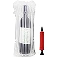 Wine Bottle Travel Protector Bags, Monkkino 16 Packs Inflatable Bubble Cushion Wrap, Safety Choice for Glass Bottles in Transport with Luggage, Air Filled Packaging Sleeves with Reusable Pump