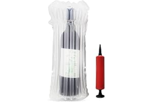 Wine Bottle Travel Protector Bags, Monkkino 16 Packs Inflatable Bubble Cushion Wrap, Safety Choice for Glass Bottles in Transport with Luggage, Air Filled Packaging Sleeves with Reusable Pump