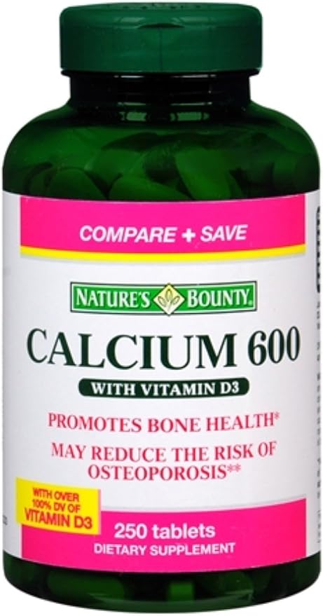 Nature's bounty cal600+d3 tablets 250 count (074312042331)