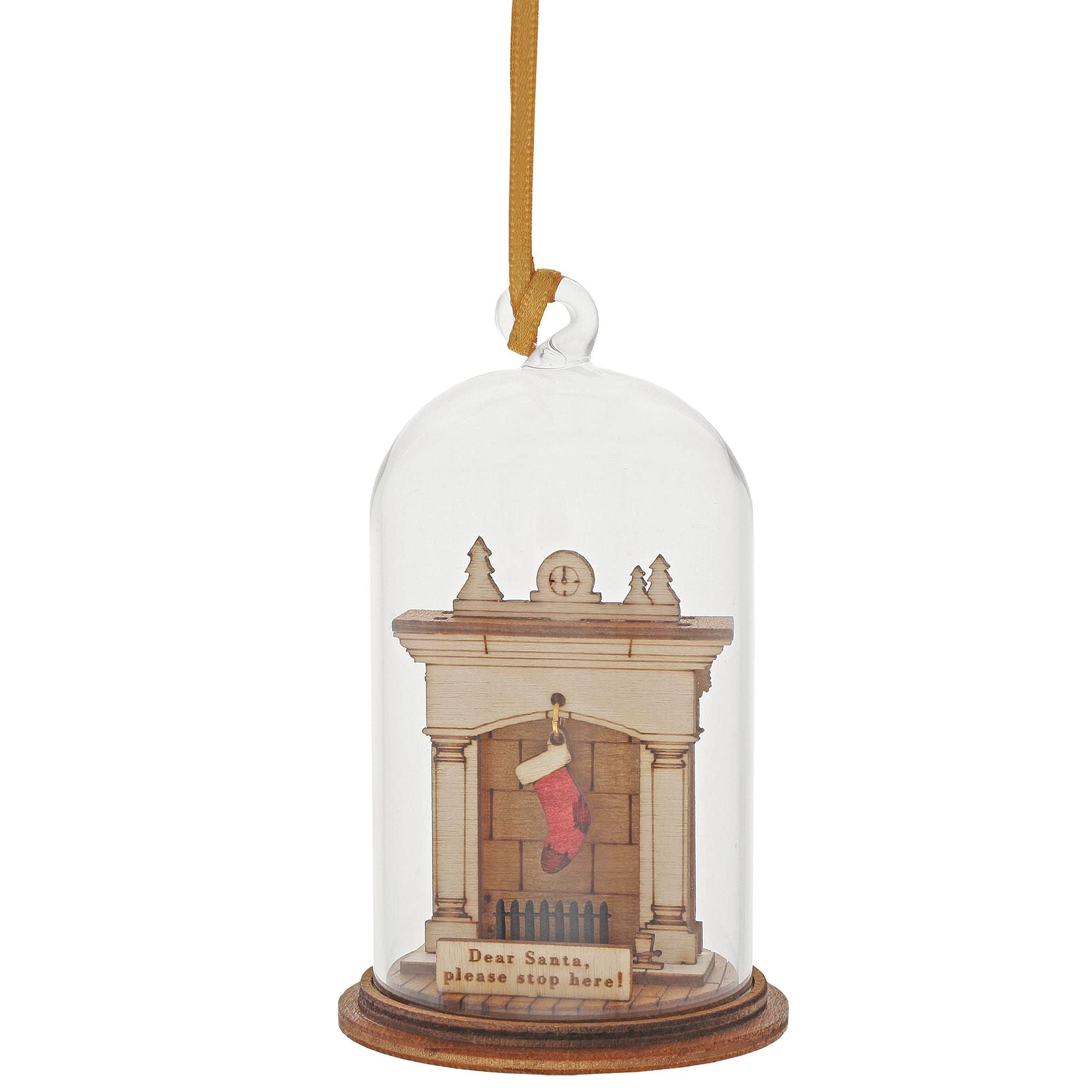 Kloche Santa Please Stop Here Hanging Ornament